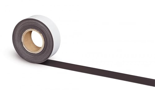 MAUL Magnetband 6cm | Selbstklebendes Magnetband für Bilder, Fotos und Postkarten | Länge individuell zuschneidbar | Ideal anwendbar in Büro, Küche und Werkstatt | Länge 10m von MAUL