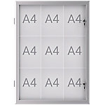 Maul Abschließbarer Schaukasten Silber 73,9 x 2,8 cm von Maul