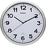 Maul Funkgesteuerte Wanduhr MAULstep 40 cm Silber, Weiß von Maul