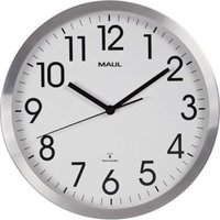 Maul - Funkwanduhr move 9063008 30,5cm DCF77 rund analog Alu si von Maul