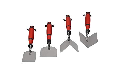 Maurerfreund, Spachtel-Set 4-teilig, Stuckateur- und Eckenspachtel, Edelstahl, Made in Germany von Maurerfreund