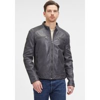 Mauritius Lederjacke "GMDerran" mit Reißverschluss, Reißverschlusstaschen, Stehkragen von Mauritius