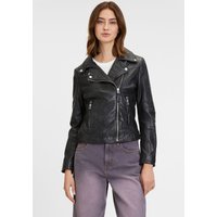 Mauritius Lederjacke "GWNoelia" mit asymetrischem Reißverschluss, Reißverschlusstaschen Mauritius Lederjacke "GWNoelia" mit asymetrischem Reißverschluss, Reißverschlusstaschen von Mauritius