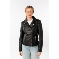 Mauritius Lederjacke "MWFylli" mit Knopfdetails, Reverskragen Mauritius Lederjacke "MWFylli" mit Knopfdetails, Reverskragen von Mauritius