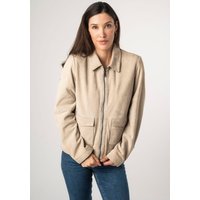 Mauritius Lederjacke "MWYaima" mit Hemdkragen, aufgesetzten Taschen von Mauritius