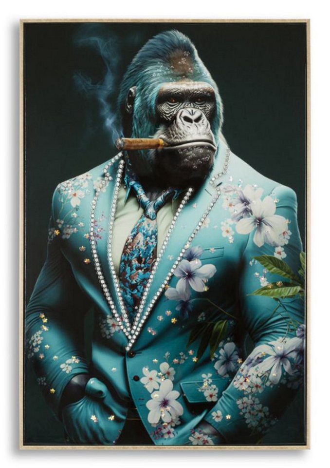 Mauro Ferretti Wandbild Dipinto Wandbild 62 x 92 x 4 cm Tanne Metall Canvas Mehrfarbig von Mauro Ferretti