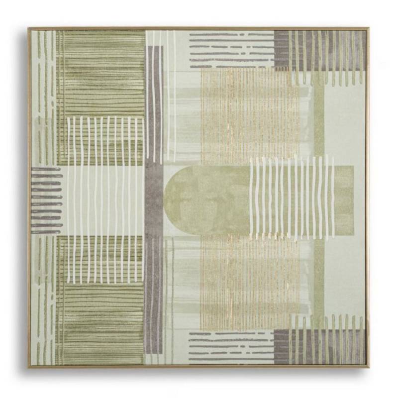 Mauro Ferretti Wandbild Gemälde 60 x 60 x 3 cm Pinie Canvas Polyester Mehrfarbig Grün von Mauro Ferretti