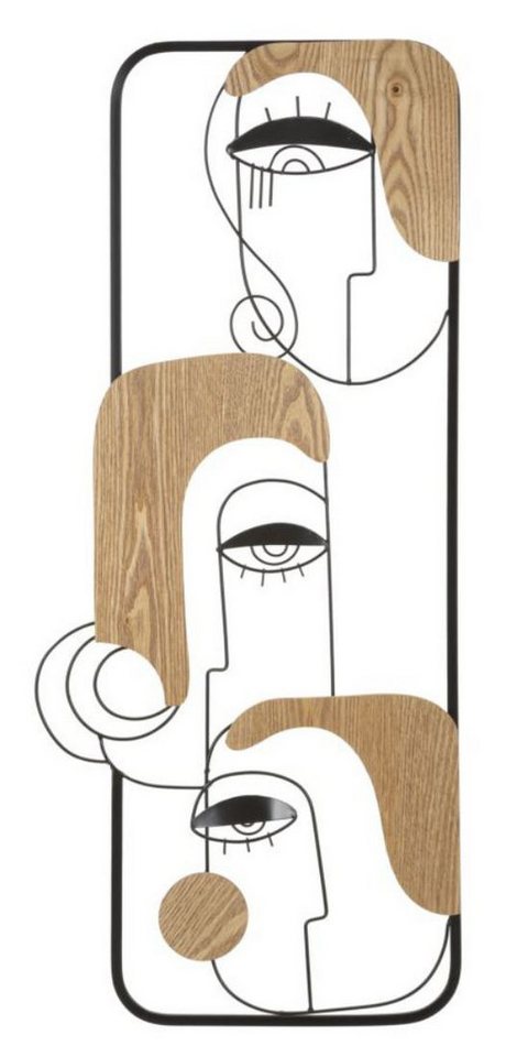 Mauro Ferretti Wandbild Pannello Wanddekoration 38 x 89.5 x 2 cm Metall MDF Schwarz Braun von Mauro Ferretti