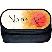 Basketball Stiftebox Personalisiert | Stiftetui Mit Namen Schlampermäppchen Stiftemäppchen von MausDesign