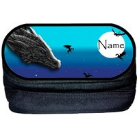 Drachenland Stiftebox Personalisiert | Stiftetui Mit Namen Schlampermäppchen Stiftemäppchen von MausDesign