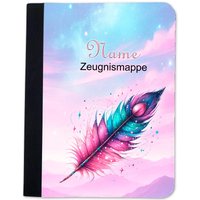Feder Zeugnismappe Personalisiert | Mit Namen Urkundenmappe von MausDesign