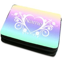 Federmäppchen Personalisiert Z. B. Mit Namen Inkl. Inhalt Motiv Herz von MausDesign