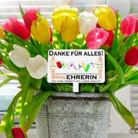 Hinter Jedem Lebensfrohen Kind Steht Ein Lehrer Der Seine Arbeit Mit Liebe Macht/Personalisiert Blumenstecker Geschenk Abschiedsgeschenk von MausDesign