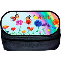 Marienkäfer Stiftebox Personalisiert | Stiftetui Mit Namen Schlampermäppchen Stiftemäppchen von MausDesign