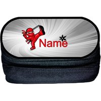 Ninja Stiftebox Personalisiert | Stiftetui Mit Name Schlampermäppchen Stiftemäppchen von MausDesign