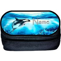 Orca Stiftebox Personalisiert | Stiftetui Mit Namen Schlampermäppchen Stiftemäppchen von MausDesign
