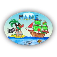 Pirat Türschild Personalisiert Z. B. Mit Name von MausDesign