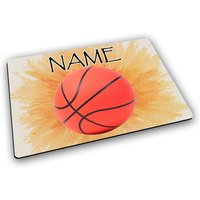 Platzset Mit Name/Basketball Personalisierbar Personalisiert Tischset Kinder von MausDesign