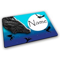 Platzset Mit Name/Drachenland Personalisierbar Personalisiert Tischset Kinder von MausDesign