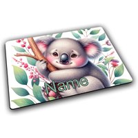Platzset Mit Name/Koala Personalisierbar Personalisiert Tischset Kinder von MausDesign