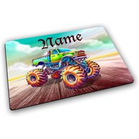 Platzset Mit Name/Monstertruck Personalisierbar Personalisiert Tischset Kinder von MausDesign