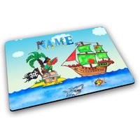 Platzset Mit Name/Pirat Personalisierbar Personalisiert Tischset Kinder von MausDesign