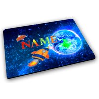 Platzset Mit Name/Rakete Personalisierbar Personalisiert Tischset Kinder von MausDesign