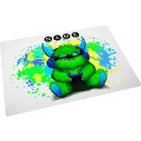Platzset Mit Name/Zocker-Monster Personalisierbar Personalisiert Tischset Kinder von MausDesign
