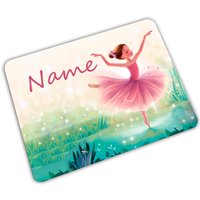 Vesperbrett Mit Name/Ballerina Personalisierbar Personalisiert Frühstücksbrett Kinder von MausDesign