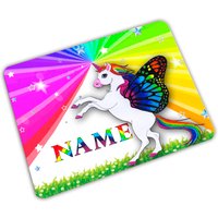 Vesperbrett Mit Name/Einhorn Personalisierbar Personalisiert Frühstücksbrett Kinder von MausDesign