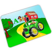 Vesperbrett Mit Name/Traktor Personalisierbar Personalisiert Frühstücksbrett Kinder von MausDesign