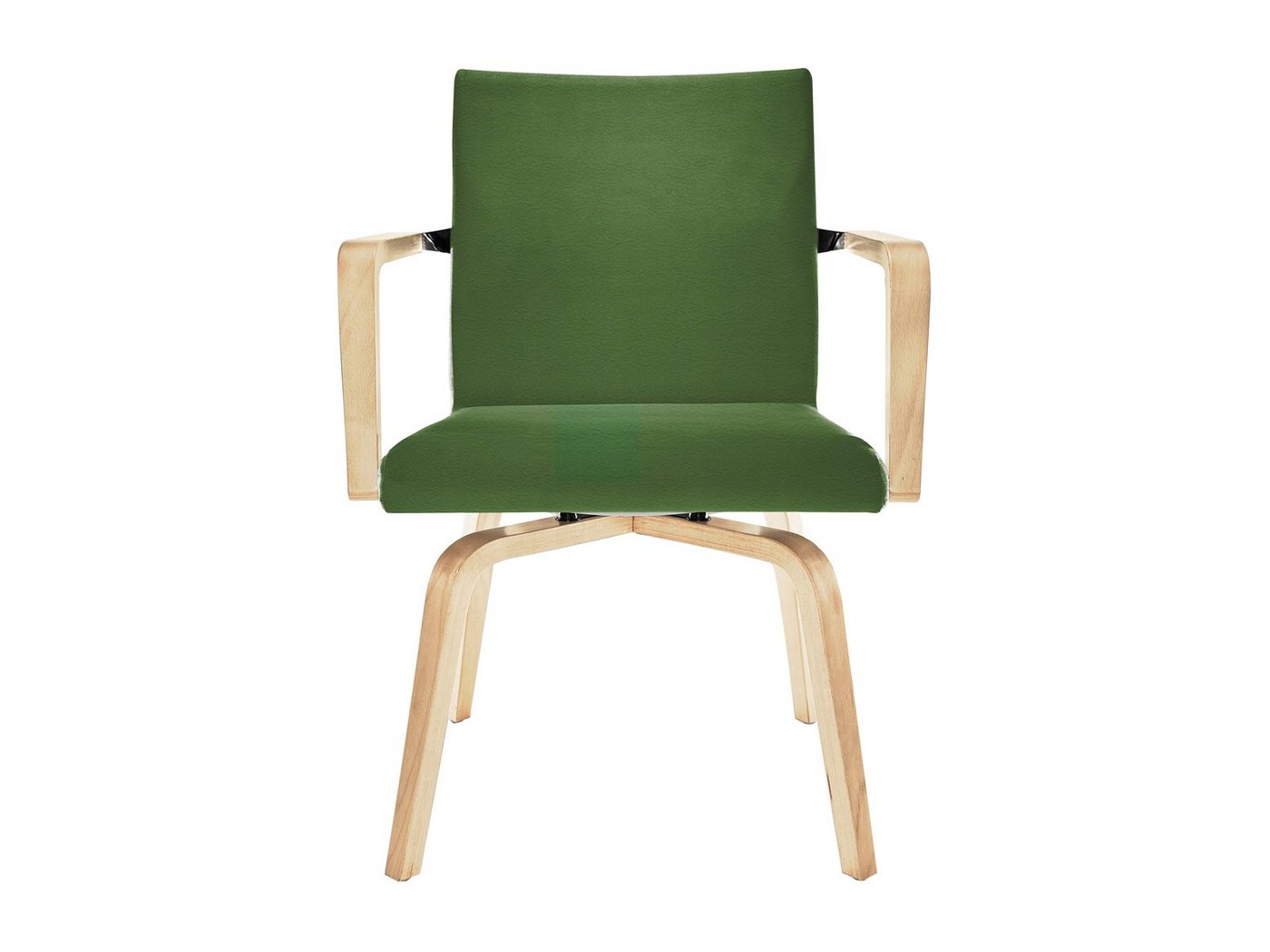 Mauser Sitzkultur Armlehnstuhl, ergonomischer Senioren-stuhl mit Armlehnen, Besucherstuhl Bezug Braun von Mauser Sitzkultur
