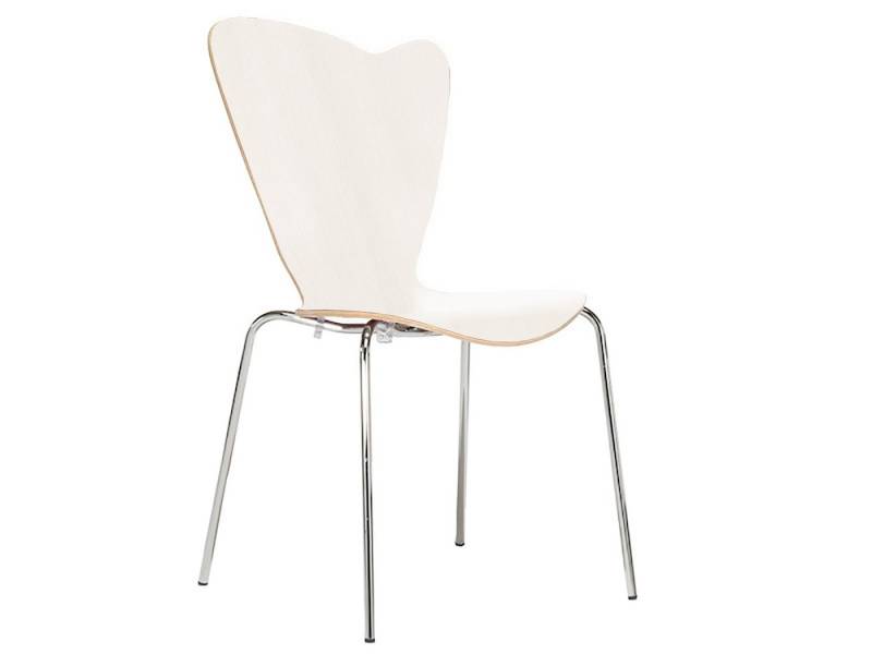 Mauser Sitzkultur Stapelstuhl, ergonomisch-er Schalenstuhl Wartezimmerstuhl, Gastro Bistro-stuhl Weiß von Mauser Sitzkultur