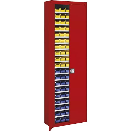 Mauser | Magazinschrank mit Sichtlagerkästen | HxBxT 2150 x 680 x 280 mm | einfarbig | rot | 114 Kästen Mauser | Magazinschrank mit Sichtlagerkästen | HxBxT 2150 x 680 x 280 mm | einfarbig | rot | 114 Kästen von Mauser