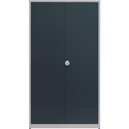 Mauser | Universalschrank | extrahoch | HxBxT 2200 x 1200 x 420 mm | weißaluminium/anthrazitgrau von Mauser