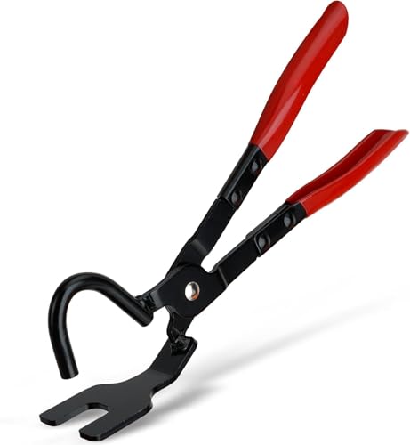 Auspuffaufhänger Zange 300mm – Auspuffgummi Demontage Werkzeug, 25° Versetztes Design, Anti-Rutsch Griff, Hochleistungs-Abgasanlage Demontagezange für Pkw & Lkw von Mautopily