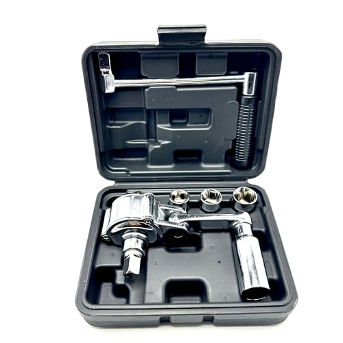 Auto Drehmomentschlüssel-Multiplier Set mit 3 Stecknüssen (17/19/21mm) & Werkzeugkasten – 1/2" Vierkantantrieb, Hochfester Chrom-Vanadium-Stahl, Kraftsparender Radmutternschlüssel für Reifenwechsel von Mautopily