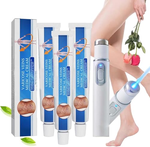 MavChanolia Behandlung von Krampfadern mit Blaulicht-Laser-Behandlungsstift, Set zur Krampfader-Blaulichttherapie mit Laser, Set zur Krampfader-Blaulichttherapie von MavChanolia