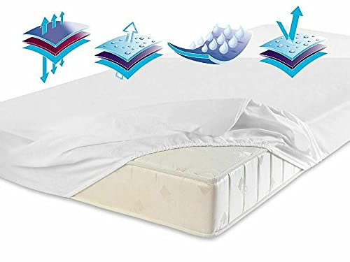 Spannbettlaken Inkontinenz Wasserdicht Matratzenschoner FROTTE/Jersey Top Qualität Hohe Gewicht 180g/m2 auch FÜR Kinder (Jersey, 160 x 200 cm) von Mavantara