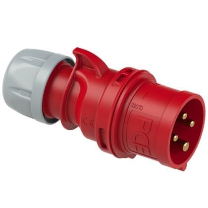 PCE CEE-Stecker 400 V/16 A, rot, mit Schraubanschluss, 400 V von PCE