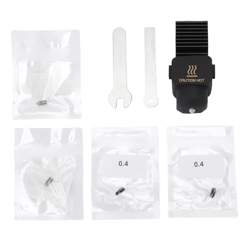0,4 mm Stahldüse Hotend Kit 3D Drucker Hot End Kit mit Schraubenschlüssel A1 Mini Druckern von Mavaol