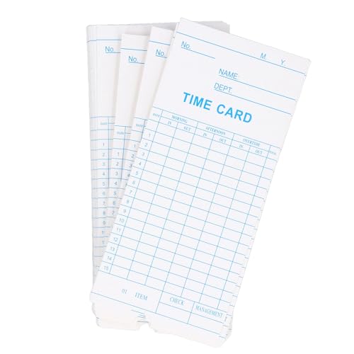 100 PCs Time Card Dual -Side -Mikrocomputer -Anwesenheit Machine Card Employee Time Shee für Firma 100 PCs Time Card Dual -Side -Mikrocomputer -Anwesenheit Machine Card Employee Time Shee für Firma von Mavaol