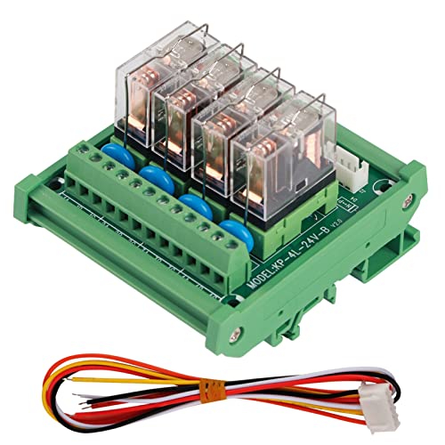 12 V Relais DIN Rail Mount 4 -Channel 16A Power Relay Modul LED -Anzeige Schraubanschluss Block SPS, DIN -Schienenhalterung 12 V Relais DIN Rail Mount 4 -Channel 16A Power Relay Modul LED -Anzeige Schraubanschluss Block SPS, DIN -Schienenhalterung von Mavaol