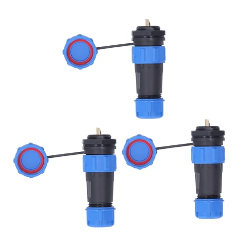 3 PCS SP21 Aviation -Stecker 2 Pin IP68 Heckmutteranschluss AC500V 30A Easy Installation Kupfer 3 PCS SP21 Aviation -Stecker 2 Pin IP68 Heckmutteranschluss AC500V 30A Easy Installation Kupfer von Mavaol
