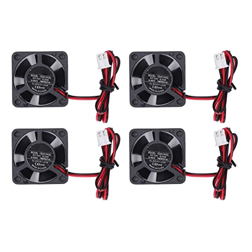 3010 dc bürstenloser Lüfter Low Rausch Mini DC Kühllüfter 3D -Drucker Extruder Hot End V6 V5 CPU 4PCS Compact Safe Stall anwendbar anwendbar (DC24V) von Mavaol