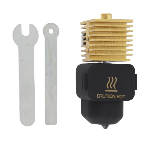 3D -Drucker Hotend Kit Messing Kühlkörper abnehmbarer gehärteter Stahldüse Hochtemperatur Hotend Kit anwendbar für A1 A1 Mini (0,4 mm) von Mavaol