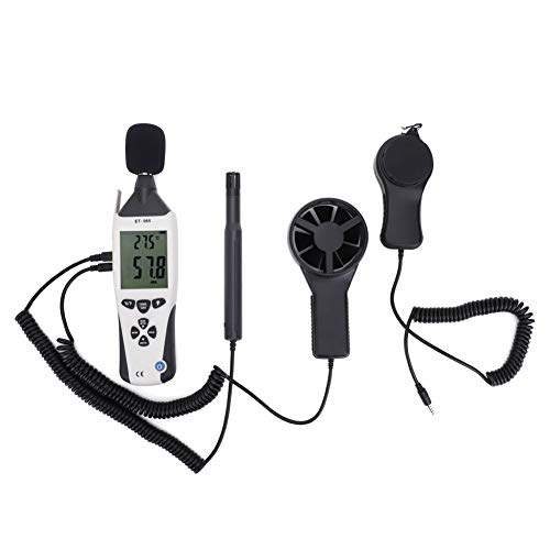 5in1 Umweltmesser Temperaturfeuchtigkeitsfeuchtigkeit Windgeschwindigkeitsschalltester -Messgerät Illuminometer für professionelle Haushaltsnutzung Taschengröße Design ABS 5in1 Umweltmesser Temperaturfeuchtigkeitsfeuchtigkeit Windgeschwindigkeitsschalltester -Messgerät Illuminometer für professionelle Haushaltsnutzung Taschengröße Design ABS von Mavaol