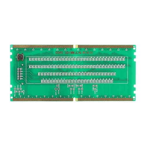 DDR5 RAM -Speicherplatz -Tester -Karten -LED -Leuchten tragbare PC Motherboard -Wartung (Green) von Mavaol
