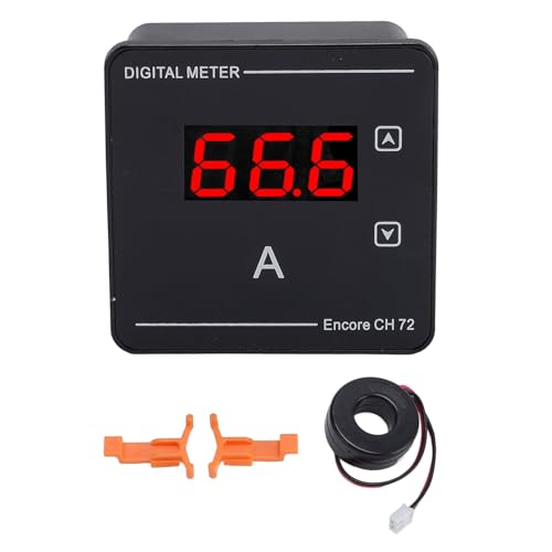 Digital AC Amperemeter Weitbereich 1-120A Backit LED LED-Anzeige AC-Strommesser Embedded Installation von Mavaol