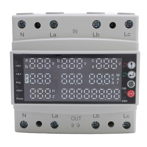 Einstellbarer Spannungs schutz 100A 3-Phasen-Multifunktionsspannungsstrom frequenz-Leistungs schutz gerät von Mavaol